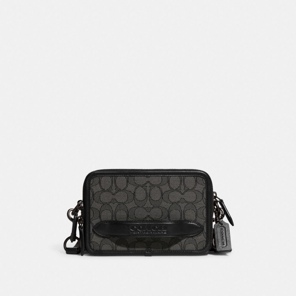 Bolsas Hombro Coach Charter In Signature Jacquard Mujer Negras | CL_CH23759