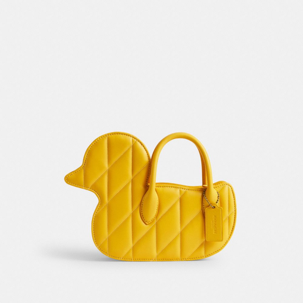 Bolsas Hombro Coach Duck With Quilting Brass Mujer Amarillo | CL_CH61464