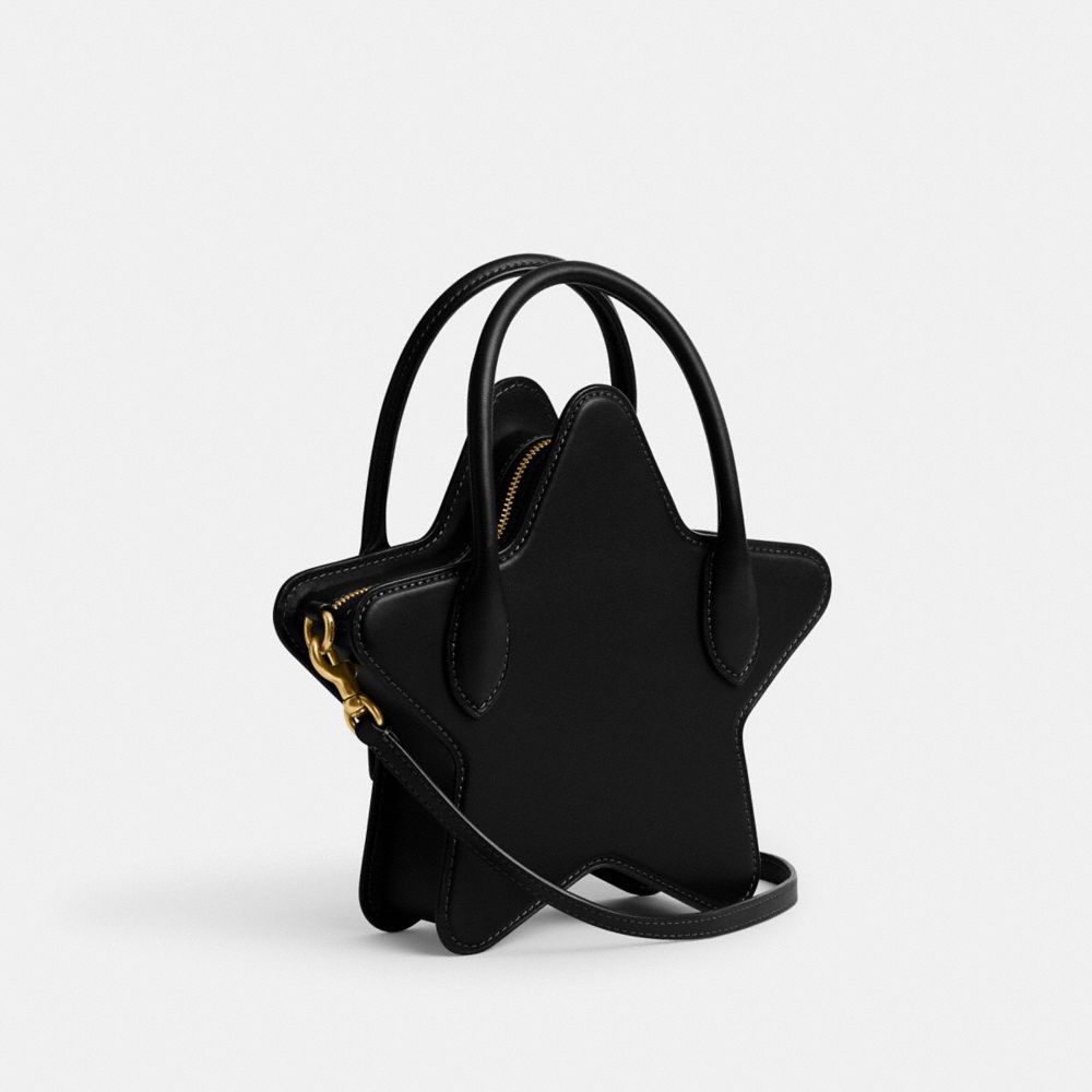 Bolsas Hombro Coach Star In Regenerative Leather Brass Mujer Negras | CL_CH69646