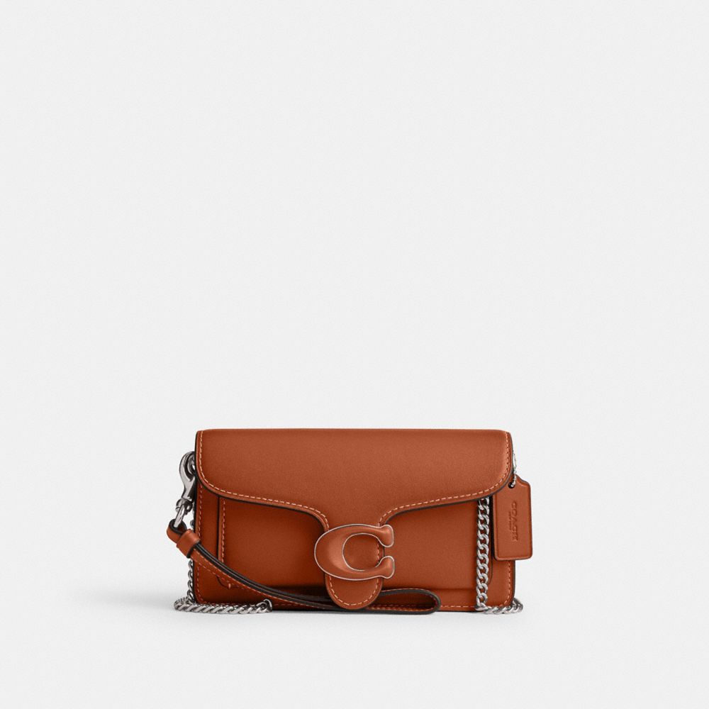 Bolsas Hombro Coach Tabby Wristlet Glovetanned Leather Mujer Plateadas | CL_CH95078