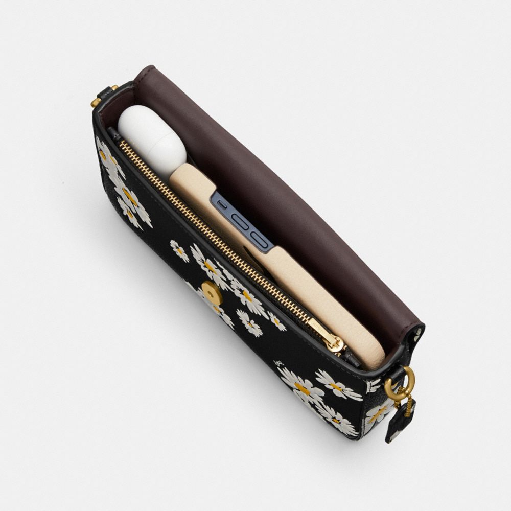 Bolsas Hombro Coach Wyn With Floral Print Brass Mujer Negras Multicolor | CL_CH70491