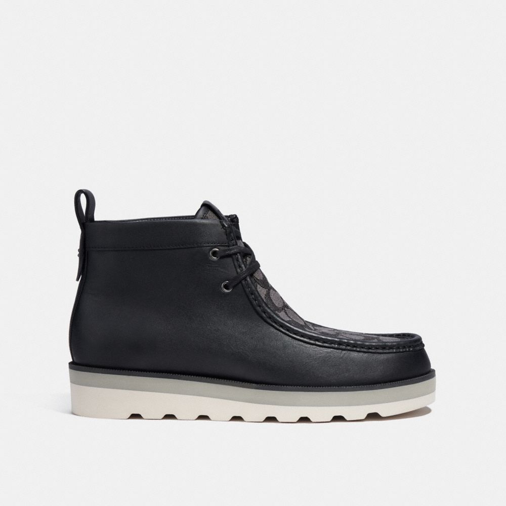 Botas Coach Chukka In Signature Jacquard Hombre Negras | CL_CH53420