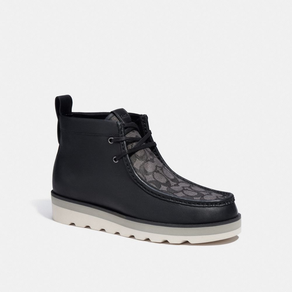 Botas Coach Chukka In Signature Jacquard Hombre Negras | CL_CH53420