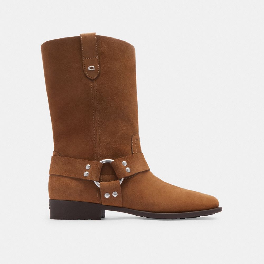 Botas Coach Tara Biker Coconut Mujer Marrones | CL_CH55013