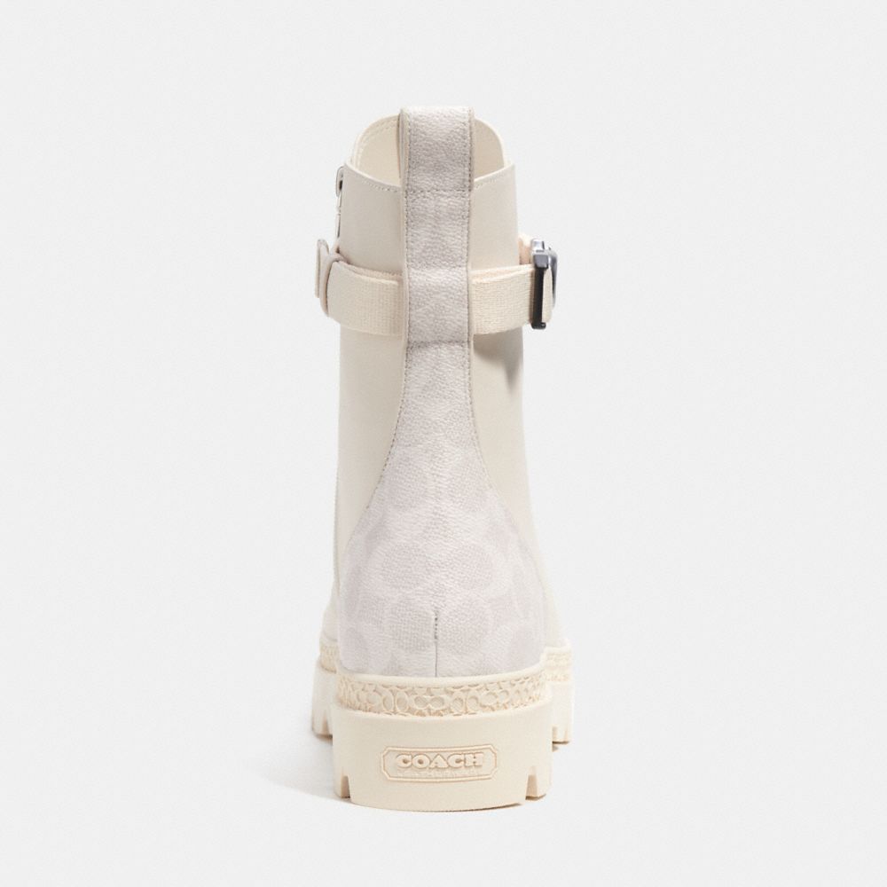 Botas Coach Tucker With Signature Canvas Chalk Hombre Blancas | CL_CH45314