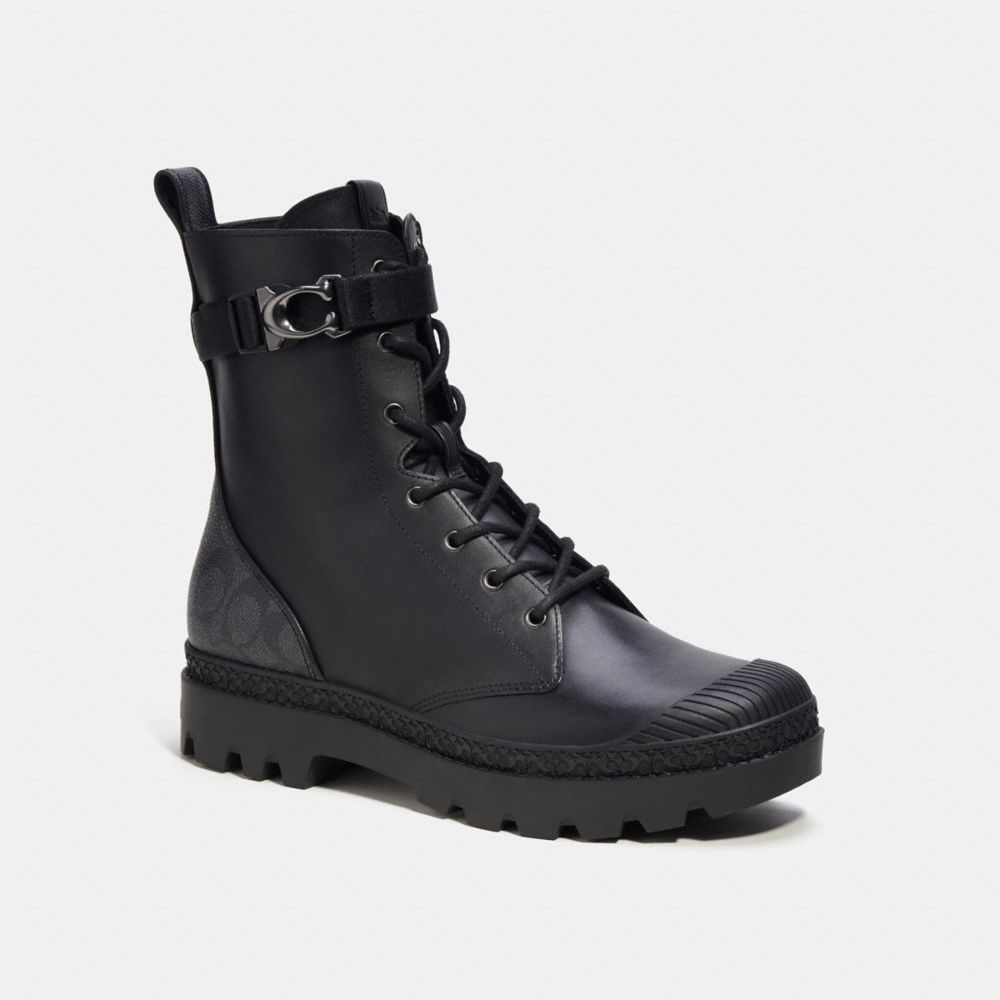 Botas Coach Tucker With Signature Hombre Negras | CL_CH10220