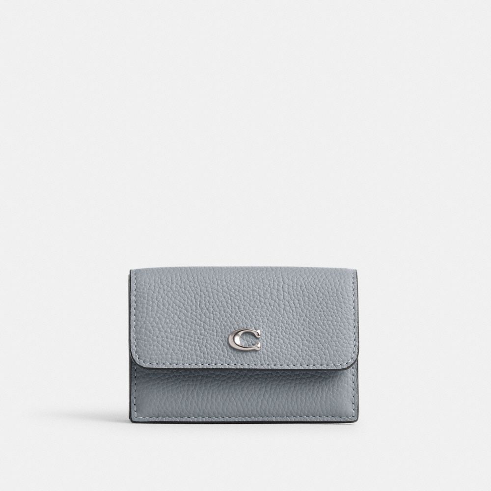 Carteras Pequeñas Coach Essential Mini Trifold Mujer Gris Azules | CL_CH19884