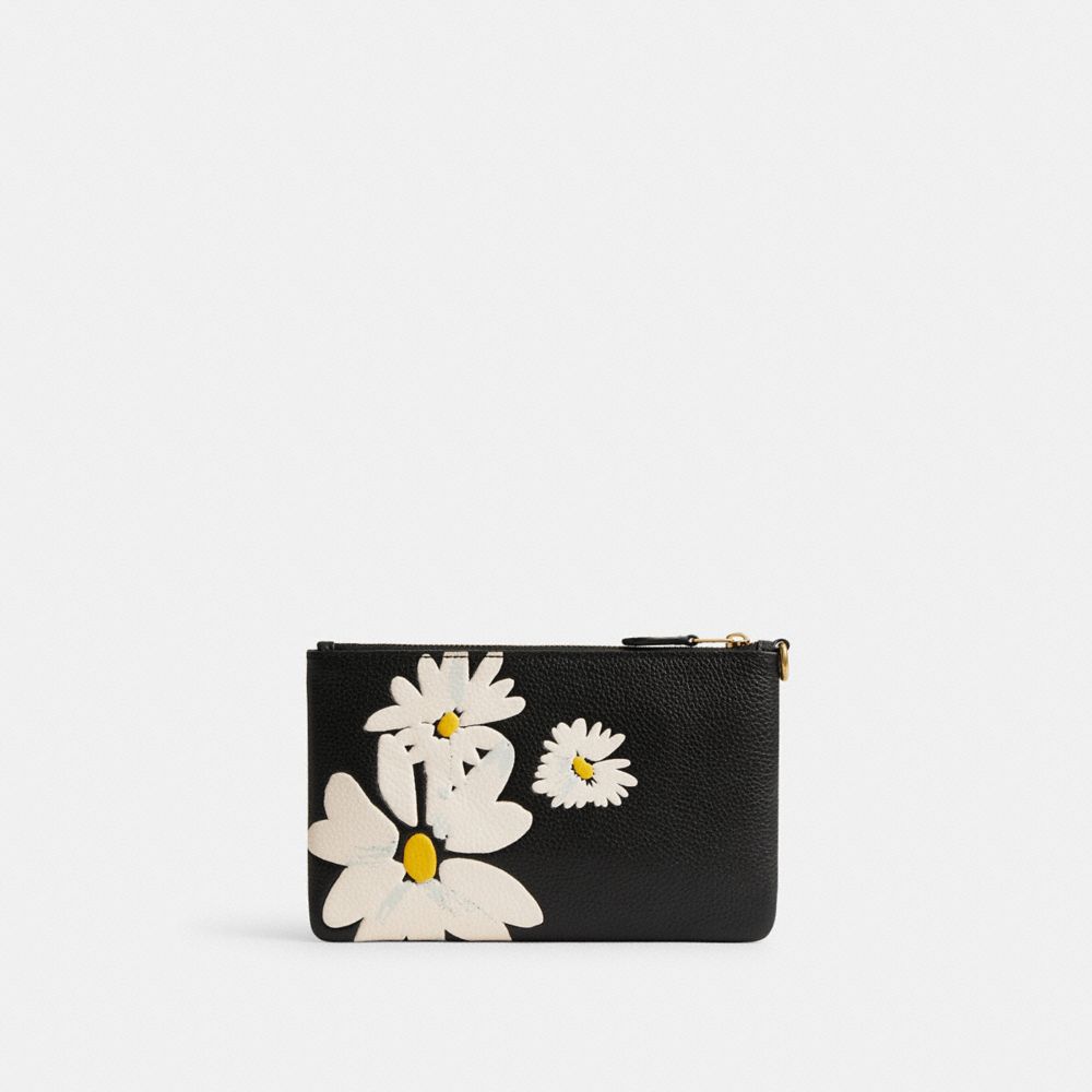 Carteras Pequeñas Coach Small With Floral Print Brass Mujer Negras Multicolor | CL_CH35525