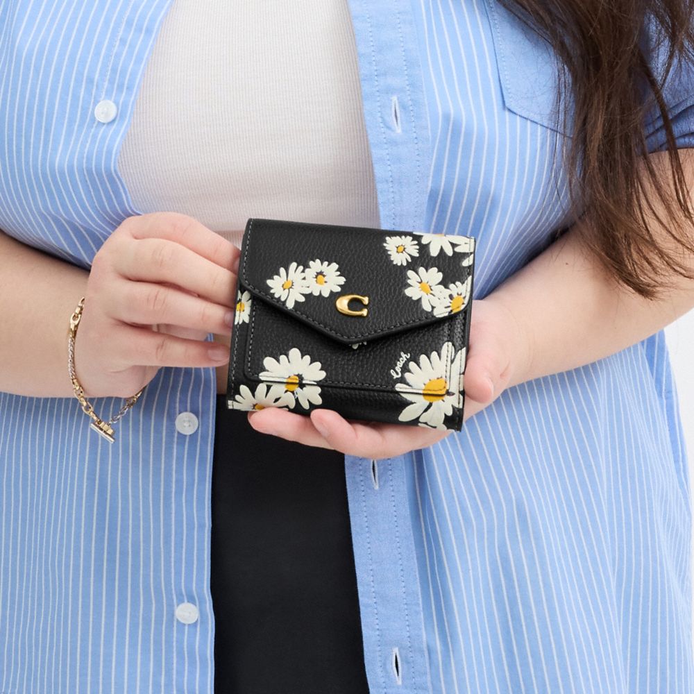 Carteras Pequeñas Coach Wyn With Floral Print Brass Mujer Negras Multicolor | CL_CH37643