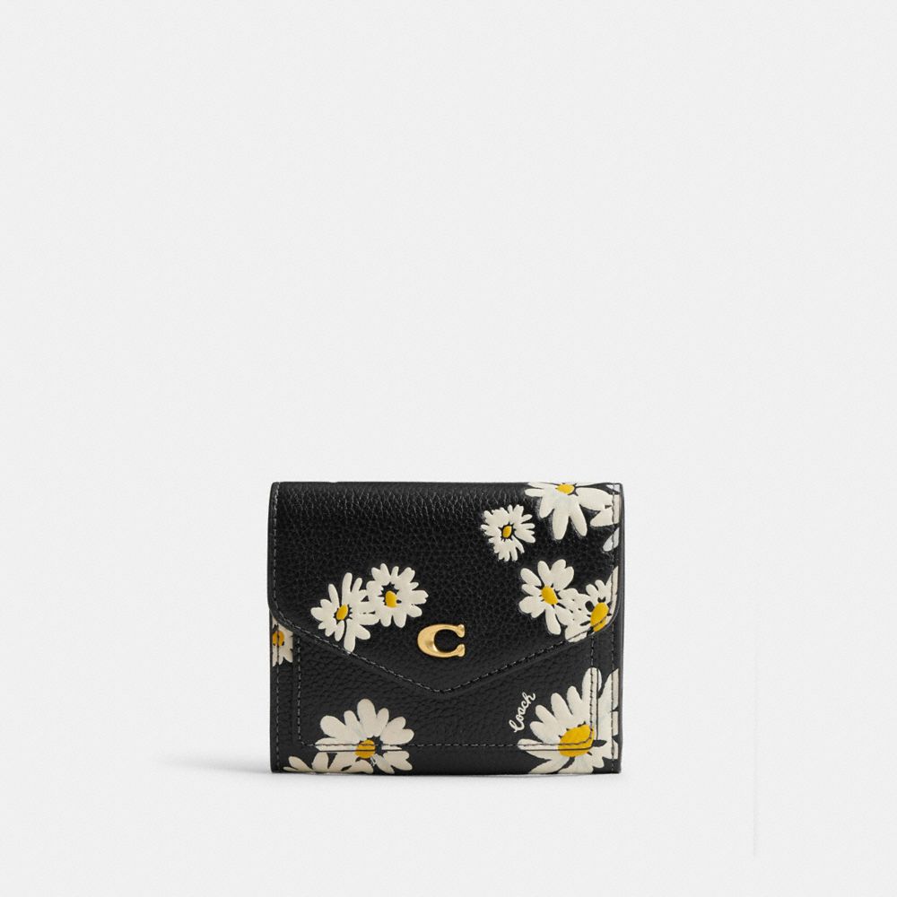 Carteras Pequeñas Coach Wyn With Floral Print Brass Mujer Negras Multicolor | CL_CH37643