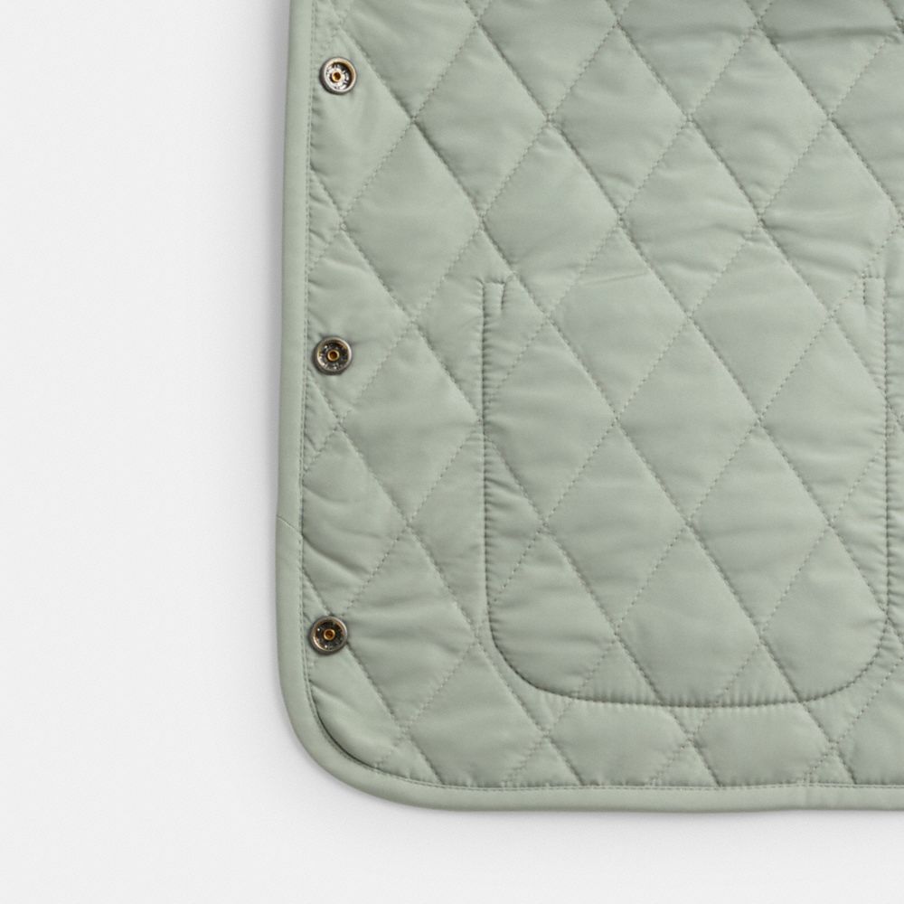 Chaquetas Coach Quilted Mujer Verde | CL_CH55307