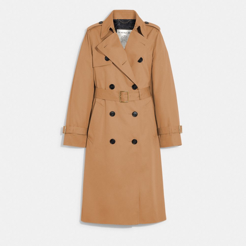 Chaquetas Coach Trench Mujer Kaki | CL_CH48266