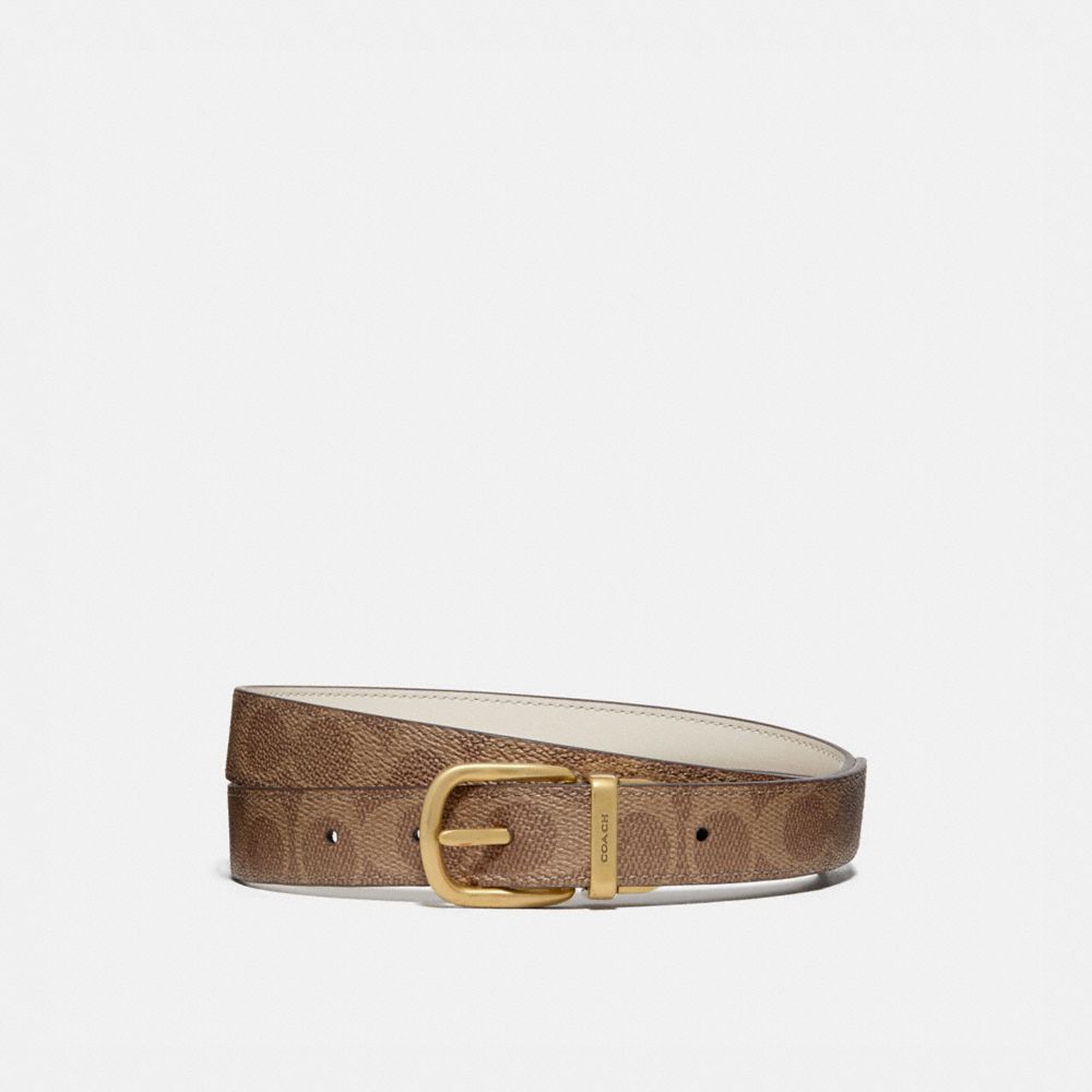 Cinturones Coach Harness Buckle Reversible Belt 25 Mm Brass Mujer Marrones | CL_CH34723