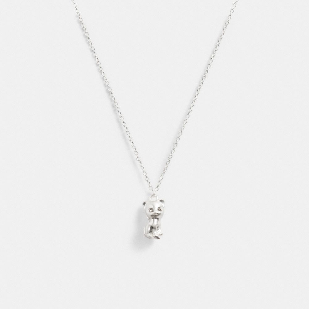 Collar Coach The Lil Nas X Drop Cat Pendant Mujer Plateadas | CL_CH10436