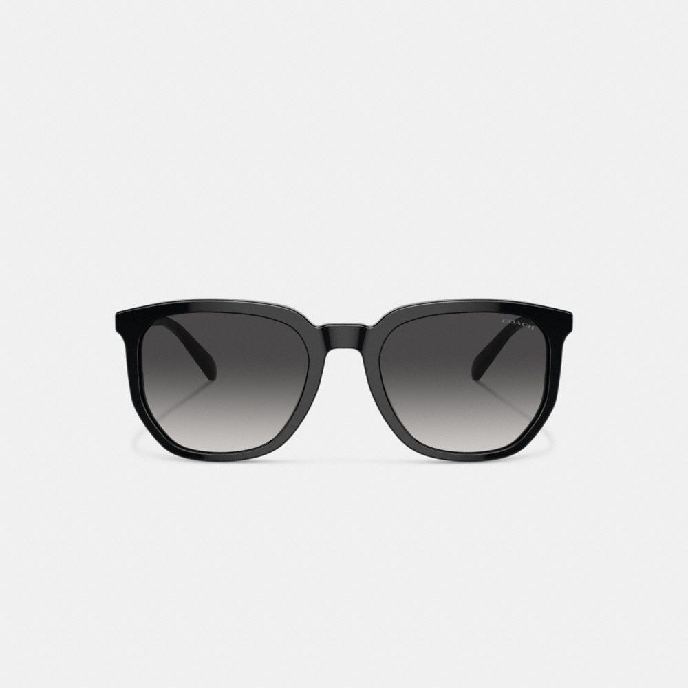 Lentes de Sol Coach Geometric Square Hombre Negras | CL_CH46394