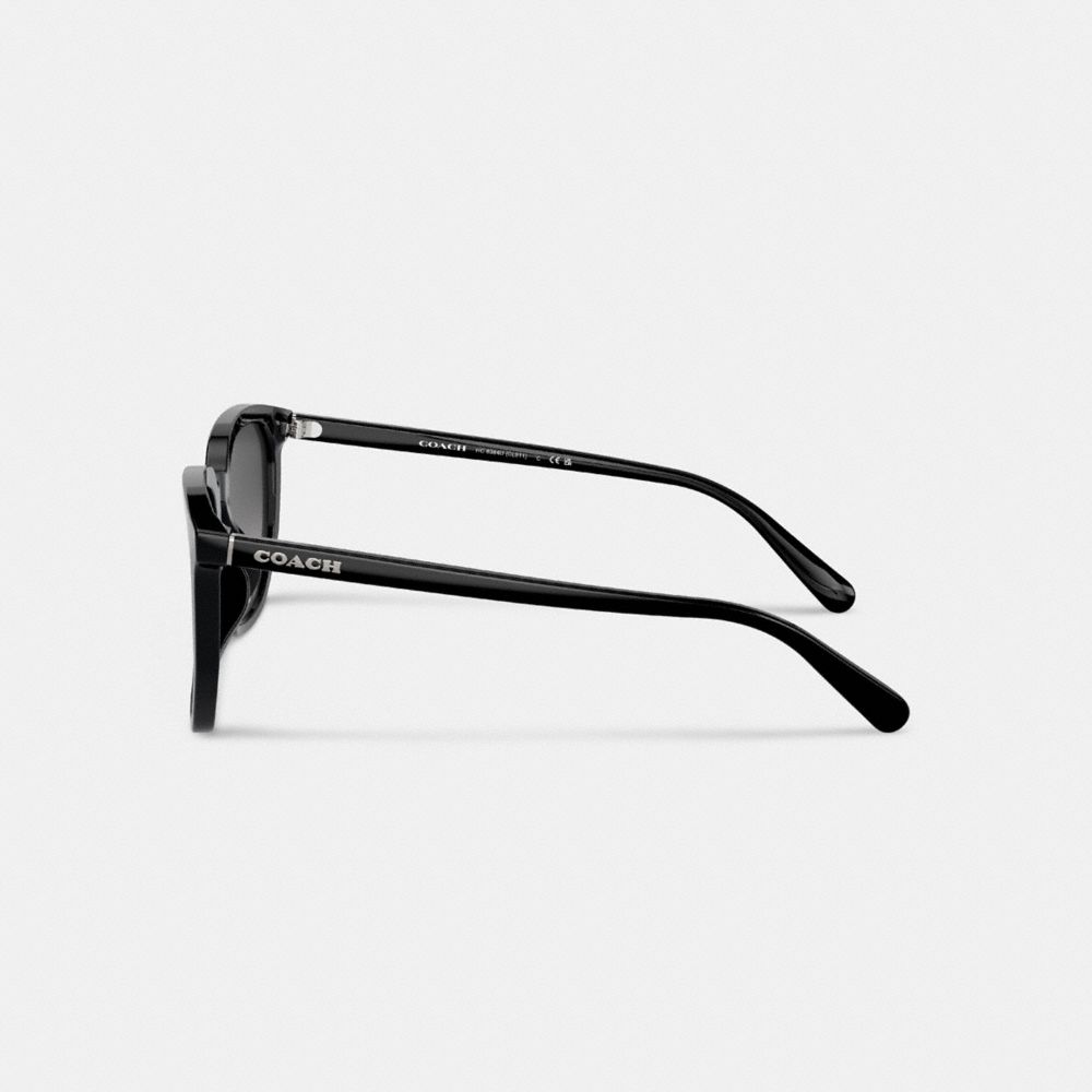 Lentes de Sol Coach Geometric Square Hombre Negras | CL_CH46394