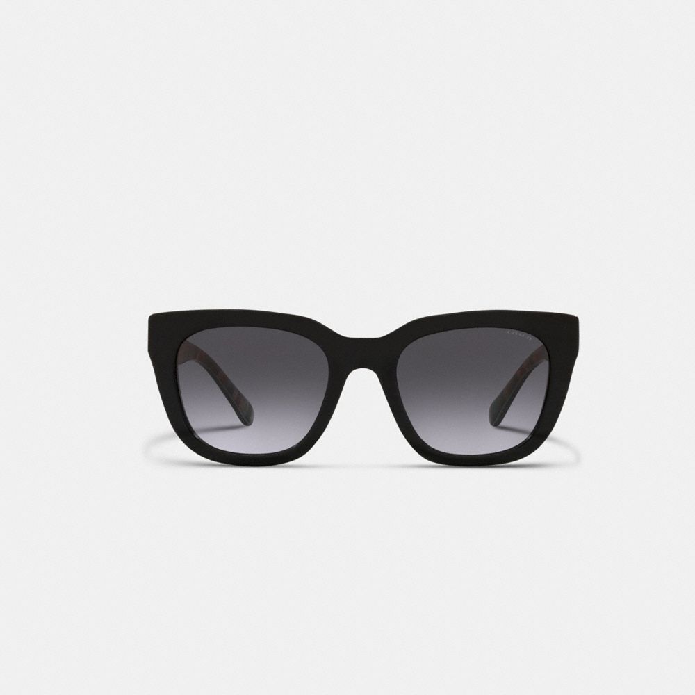 Lentes de Sol Coach Legacy Stripe Square Mujer Rayadas Negras | CL_CH42251