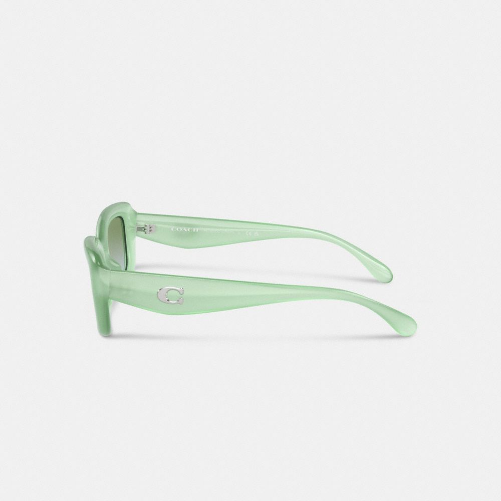 Lentes de Sol Coach Pillow Tabby Narrow Rectangle Mint Mujer Verde Menta | CL_CH25046