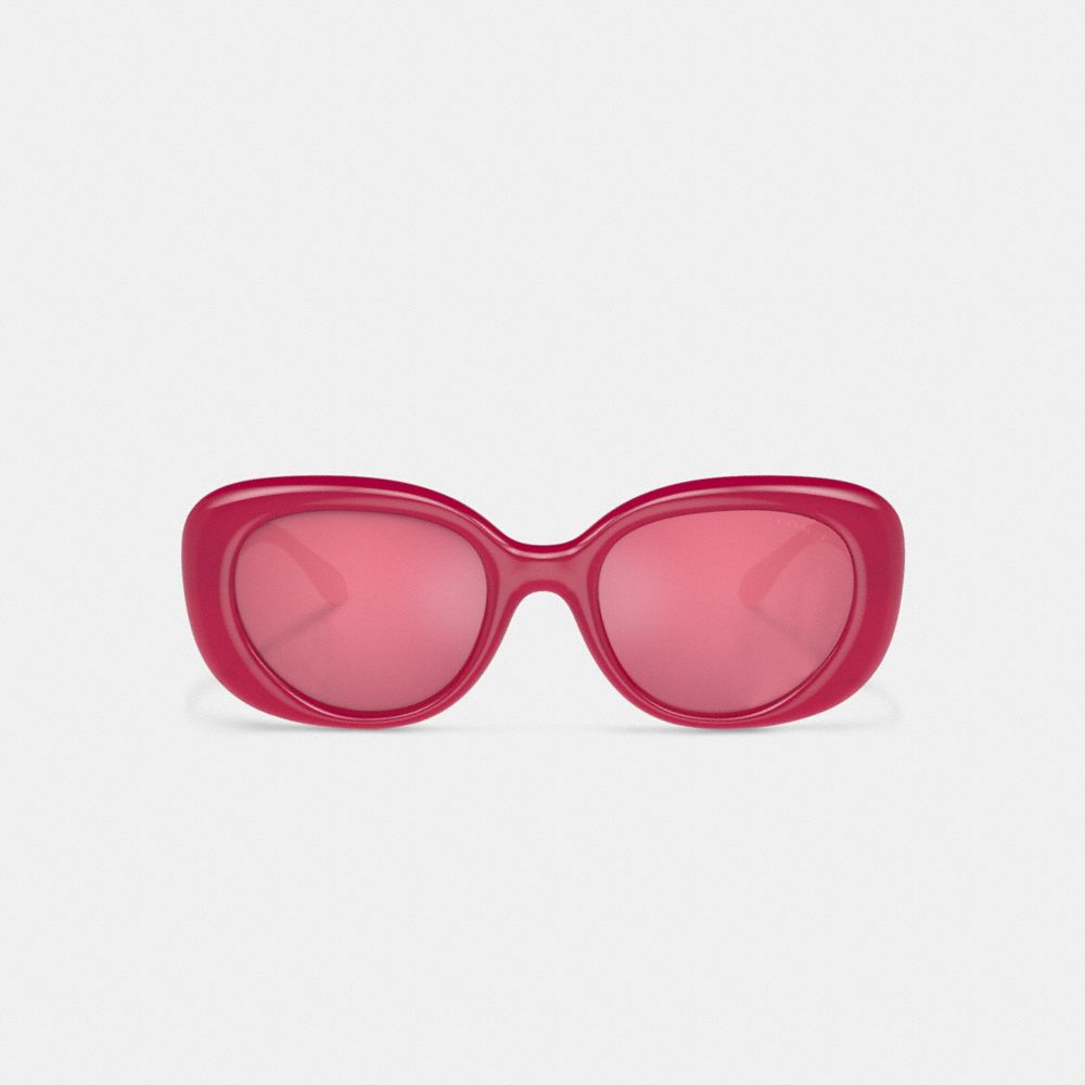 Lentes de Sol Coach Pillow Tabby Round Magenta Mujer Rosas | CL_CH74390