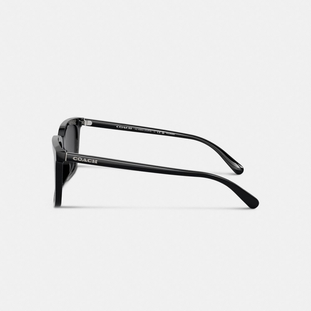 Lentes de Sol Coach Retro Square Hombre Negras | CL_CH53891