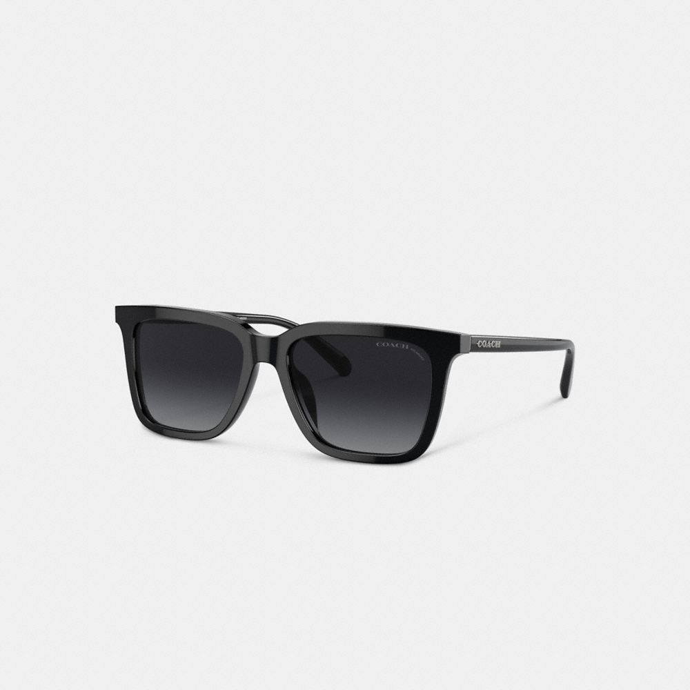 Lentes de Sol Coach Retro Square Hombre Negras | CL_CH53891