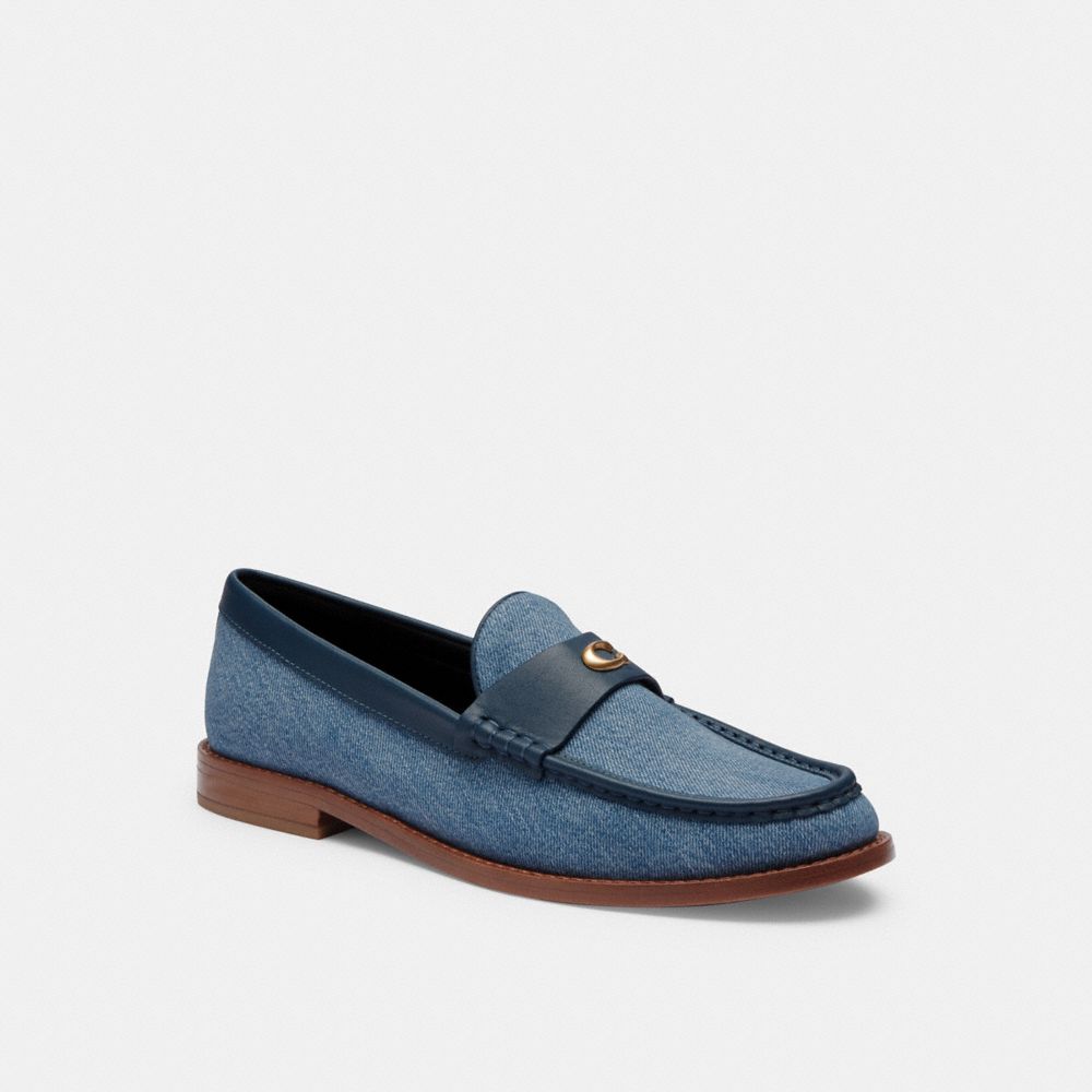 Mocasines Coach Jolene Indigo Denim Mujer Indigo Azules | CL_CH99223