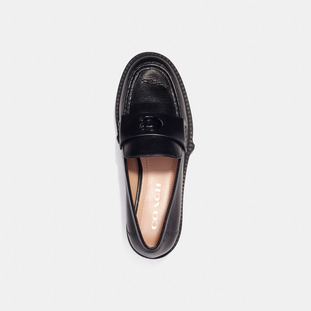 Mocasines Coach Leah Leather Mujer Negras | CL_CH13035