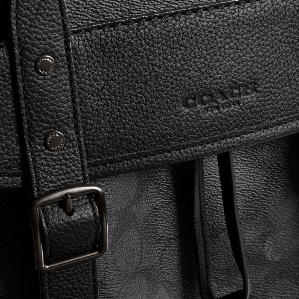 Mochilas Coach Hitch In Signature Hombre Gris | CL_CH38006