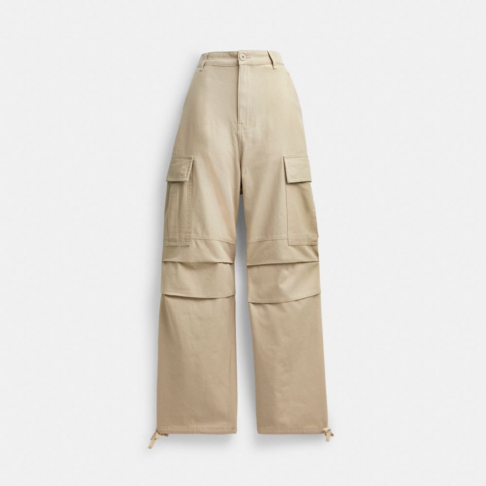 Pantalon Coach Cargo Mujer Kaki | CL_CH10002