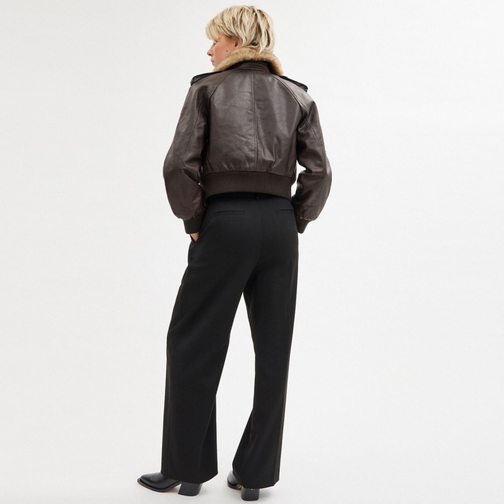 Pantalones Coach Wide Leg Mujer Negras | CL_CH54963