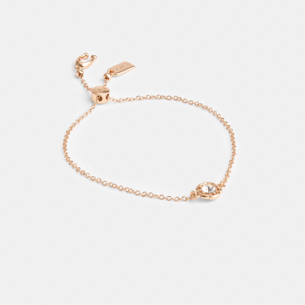 Pulseras Coach Halo Tea Slider Mujer Rosas Doradas | CL_CH12262