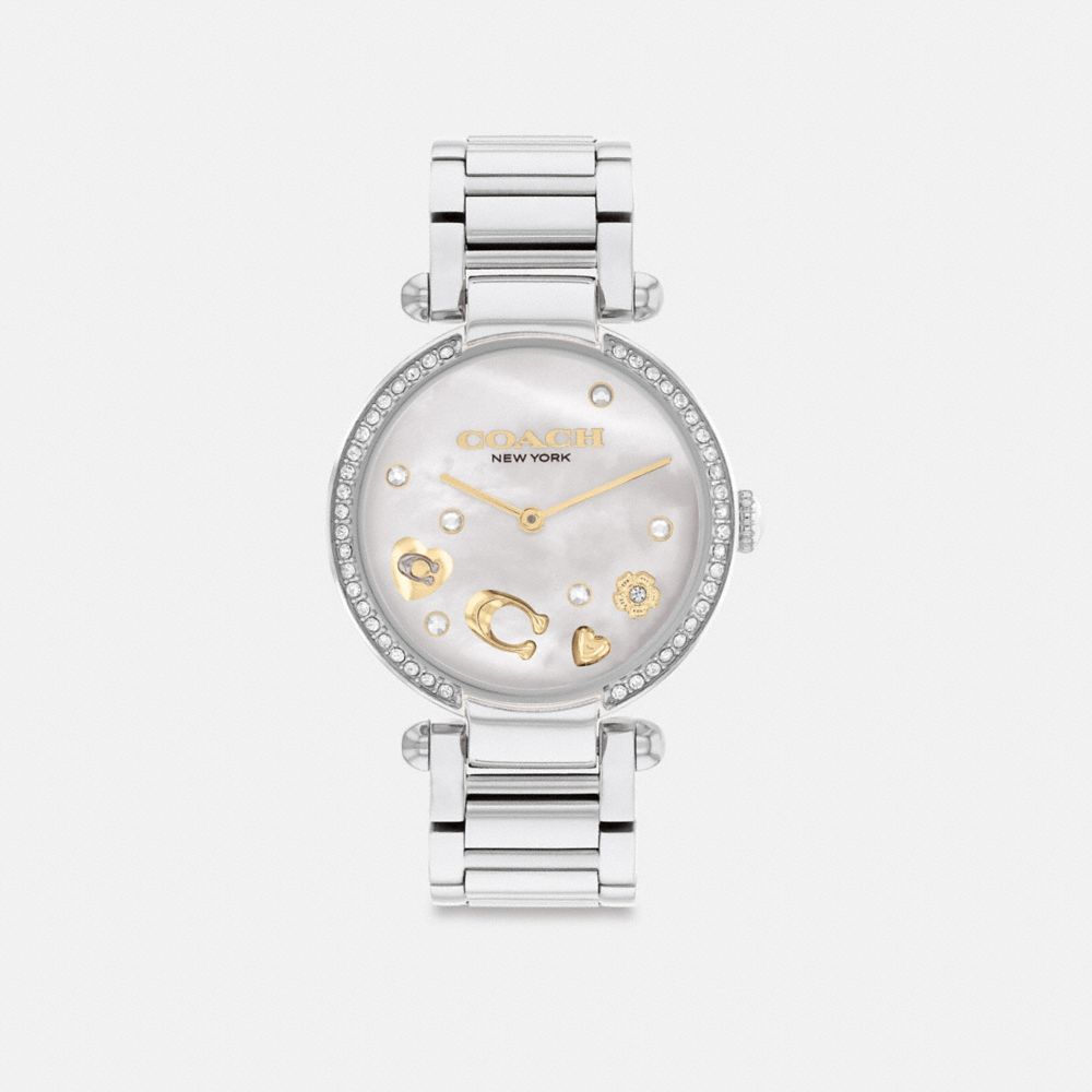 Relojes Coach Cary 34 Mm Stainless Steel Mujer Gris | CL_CH23134