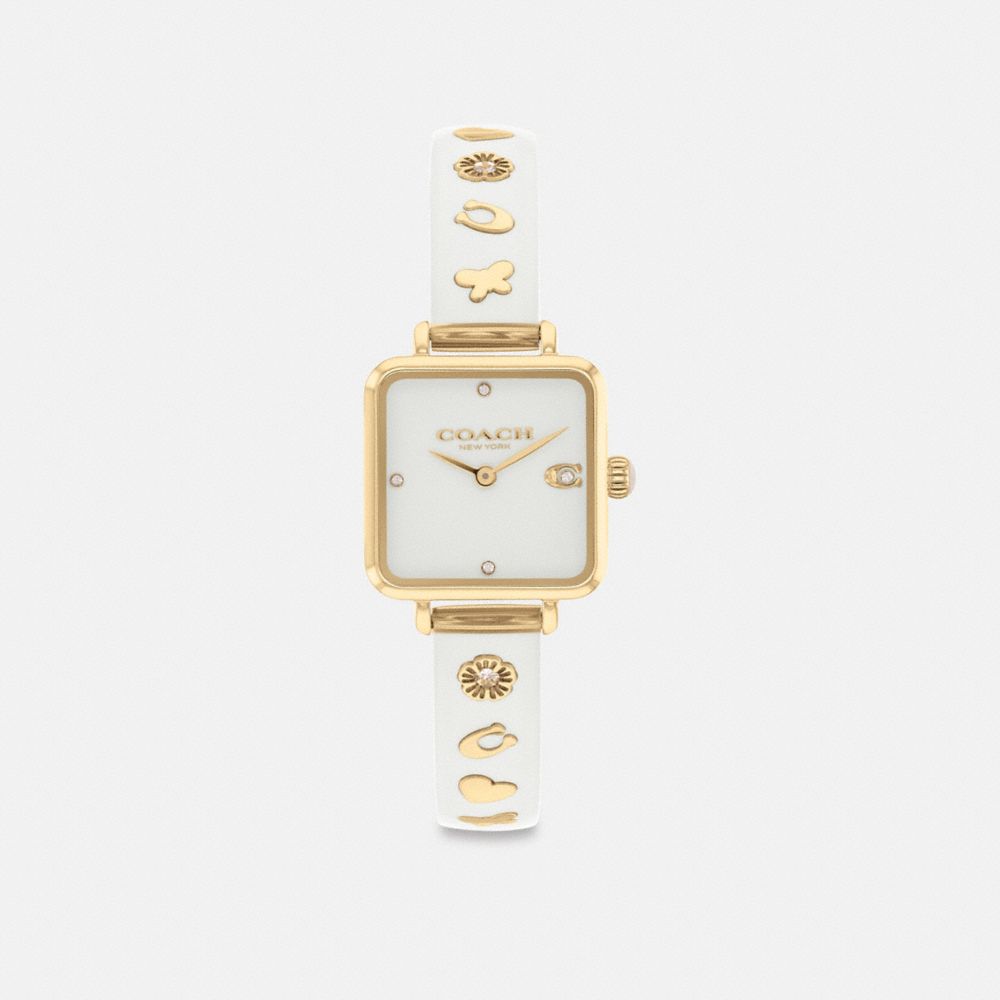 Relojes Coach Cass 22 Mm Chalk Mujer Doradas | CL_CH33885