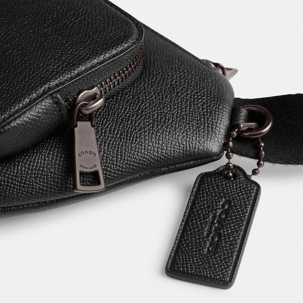 Riñonera Coach Belt With Signature Canvas Interior Detail Hombre Negras | CL_CH39643