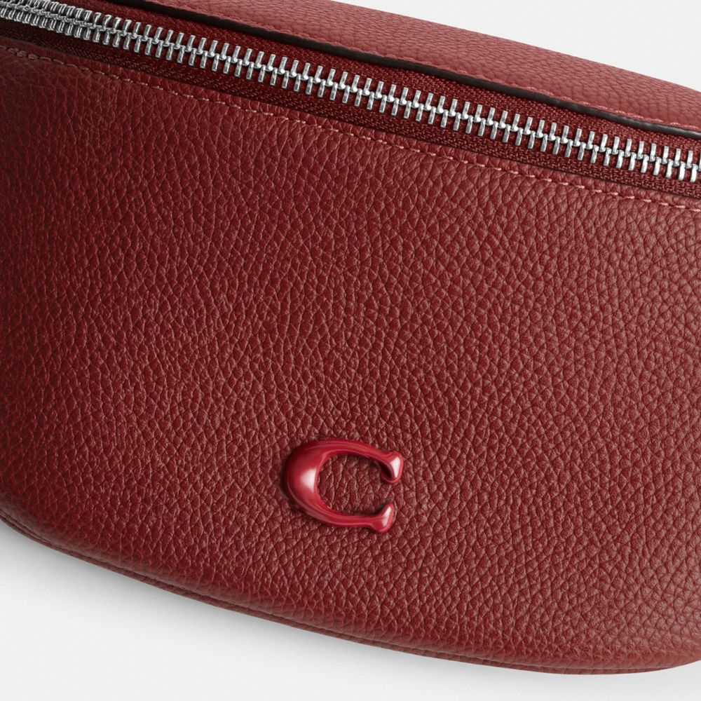 Riñonera Coach Charter Belt 7 Polished Pebble Leather Hombre Rojas | CL_CH23139