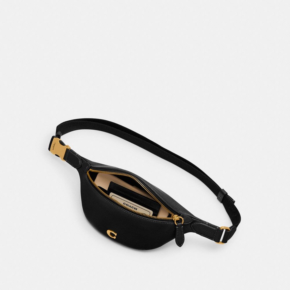 Riñonera Coach Essential Belt Brass Mujer Negras | CL_CH21026