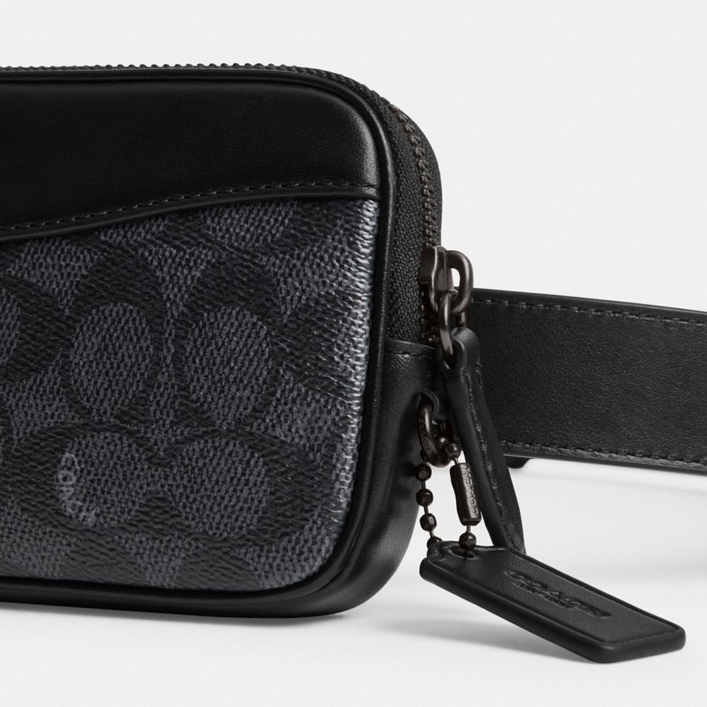 Riñonera Coach Multi Pouch Belt In Signature Hombre Negras | CL_CH49842