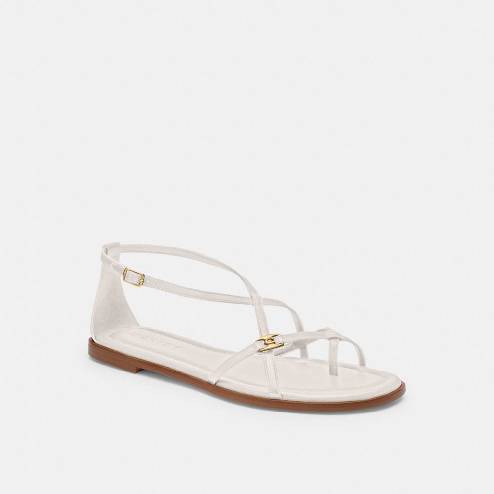 Sandalias Coach Jenni Chalk Mujer Blancas | CL_CH93582