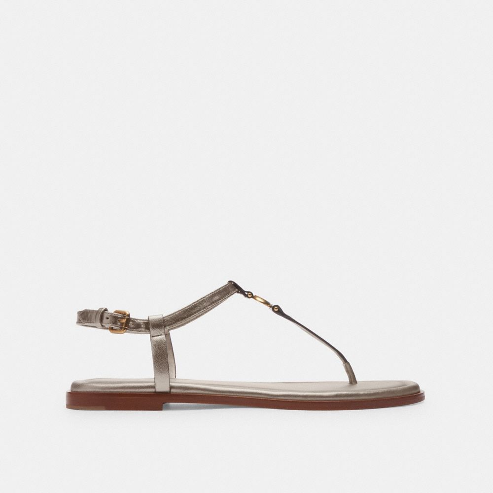 Sandalias Coach Jessica Champagne Mujer Marrones | CL_CH28216