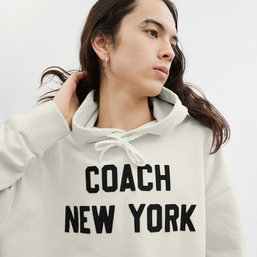 Sudaderas Coach Hoodie Cream Hombre Creme | CL_CH78361