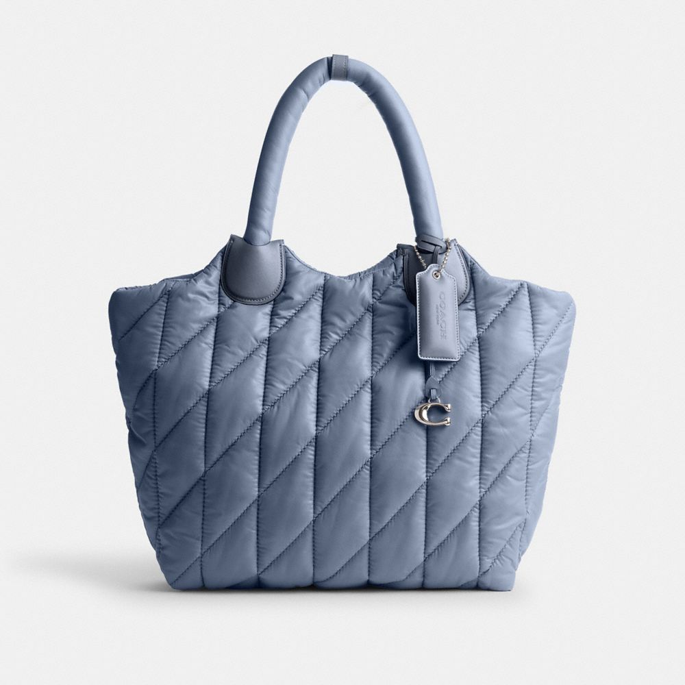 Tote Coach Iris Mujer Plateadas Azules | CL_CH15691