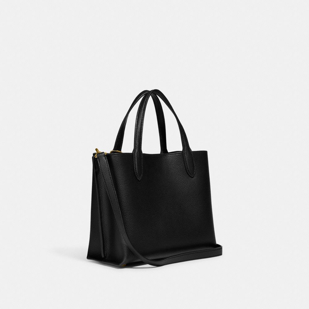 Tote Coach Willow 24 Polished Pebble Leather Mujer Negras | CL_CH37018