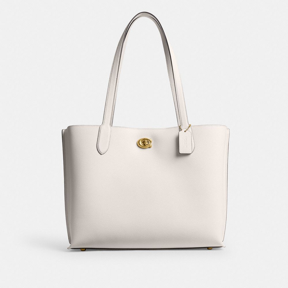 Tote Coach Willow Work 38 Brass Mujer Blancas | CL_CH17432