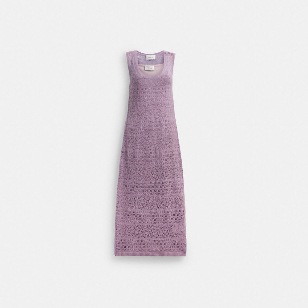 Vestido Coach Lace Knit Mujer Moradas | CL_CH55296