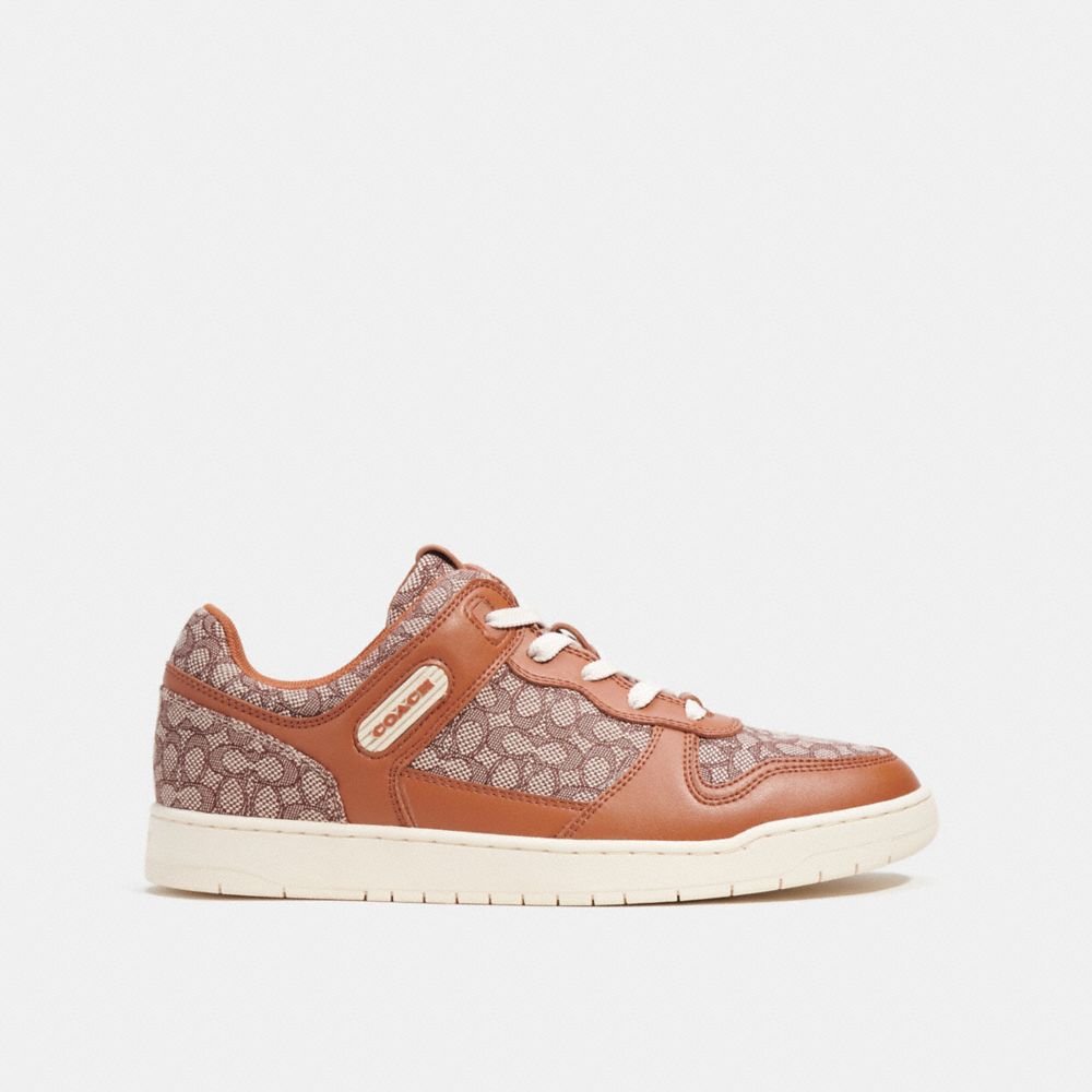 Zapatillas Coach C201 In Micro Signature Jacquard Burnished Amber Hombre Marrones | CL_CH79025