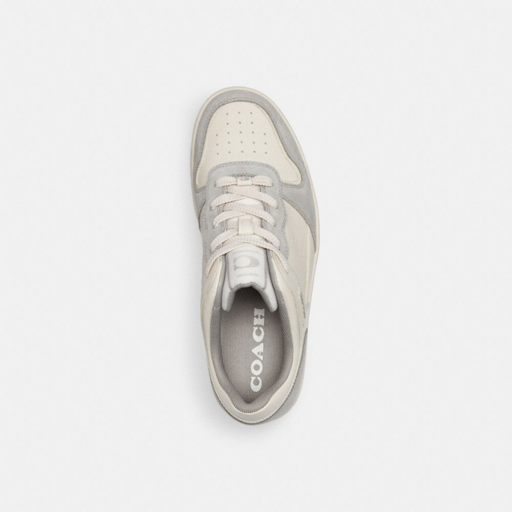 Zapatillas Coach C201 Low Top Chalk Mujer Gris | CL_CH13057