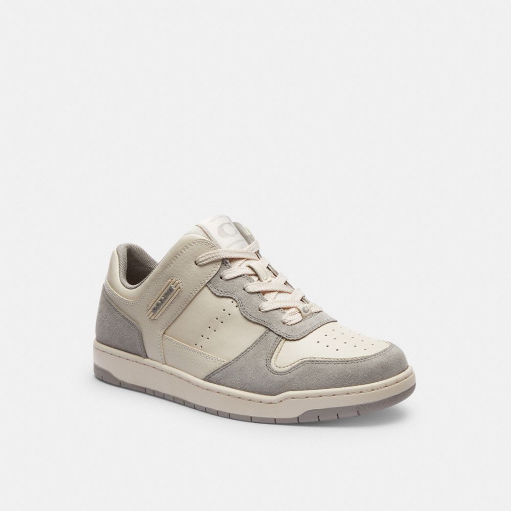 Zapatillas Coach C201 Low Top Chalk Mujer Gris | CL_CH13057