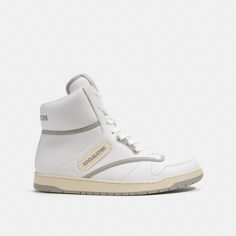 Zapatillas Coach C202 High Top Optic Hombre Blancas | CL_CH54201