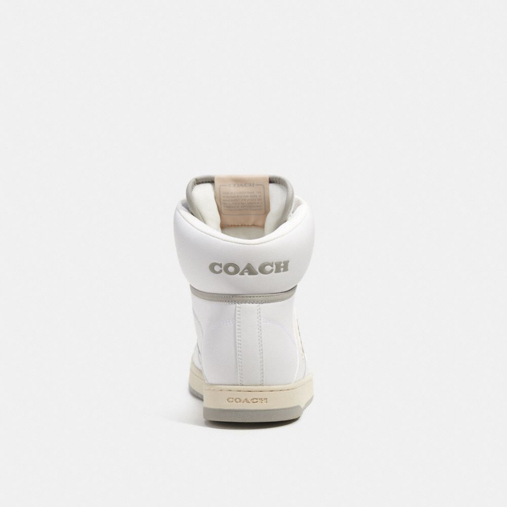 Zapatillas Coach C202 High Top Optic Hombre Blancas | CL_CH54201