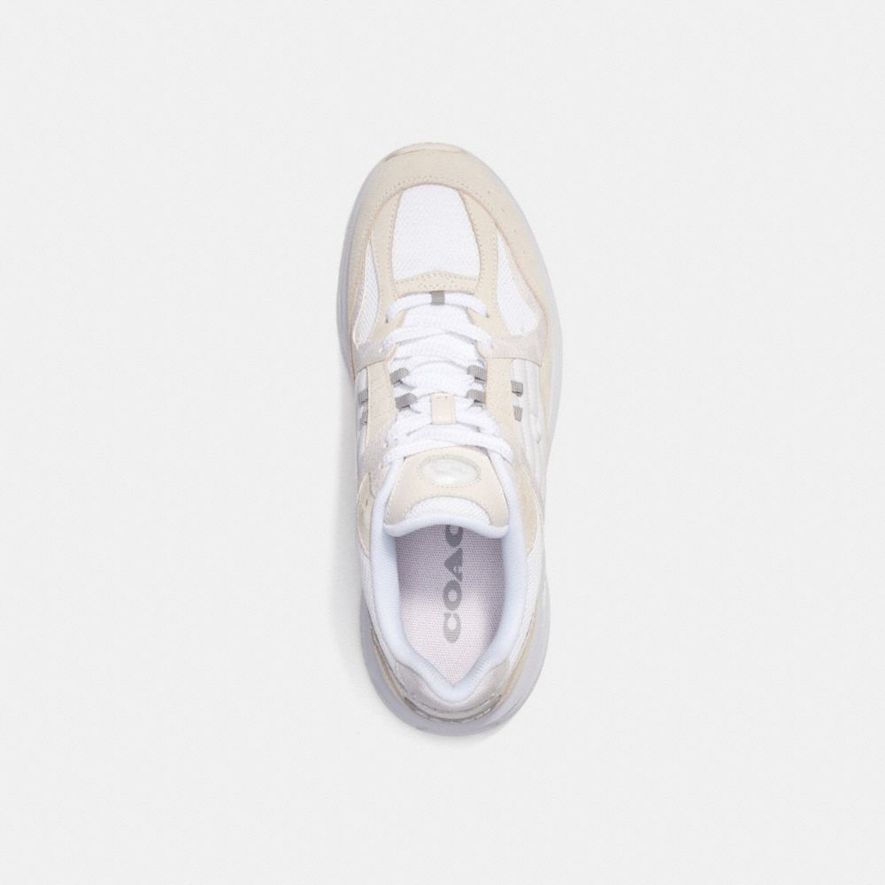 Zapatillas Coach C301 With Signature Canvas Chalk Hombre Blancas | CL_CH83349